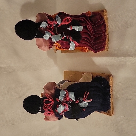 Vintage Navajo Pull Strings Women Stirring Pot & Cooking Fish - Picture 5 of 7